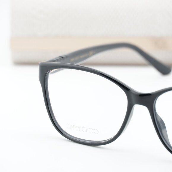 Jimmy Choo JC238 0807 00 Rectangle 55mm Eyeglasses - Black - Picture 8 of 10